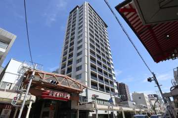 グランドメゾン大須門前町通の外観（北西側から）