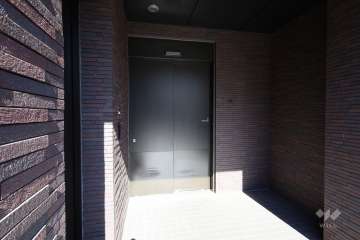 駐輪場の出入口