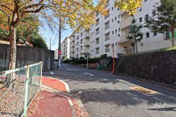 敷地北側の前面道路