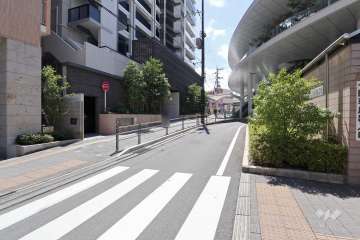 敷地北側の前面道路