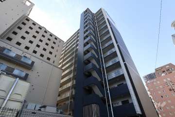 プレサンスＳＡＫＡＥフロントの外観(北東側から）