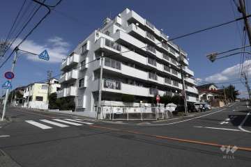 敷地南側と西側の前面道路（南西側から）