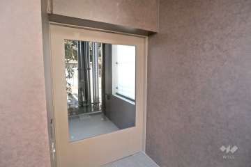 駐輪場の出入り口