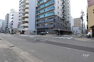 敷地東側の前面道路