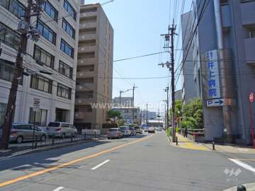 敷地北側の前面道路（東側から）