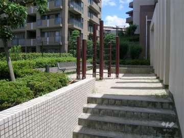 敷地に隣接した公園