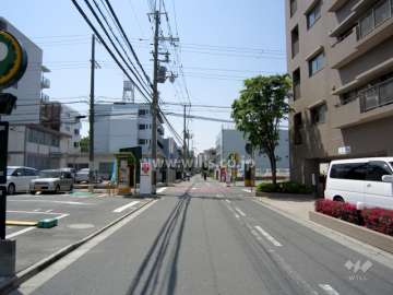 敷地東側の前面道路