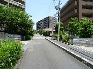 敷地北西側の前面道路