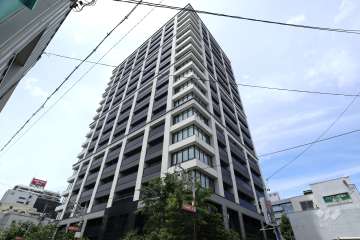 グランドメゾン大須ザ・タワーの外観（南東側から）