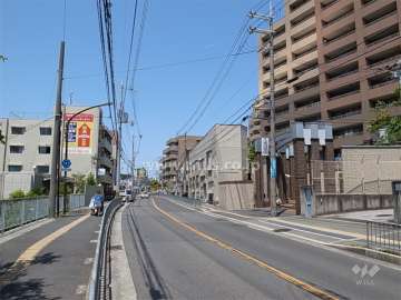敷地南側の前面道路