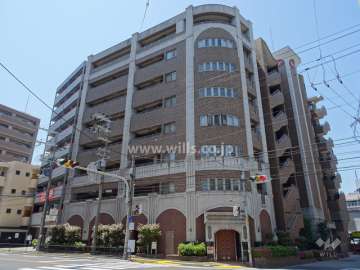 セレッソコート江坂ステイシアの外観（北東側から）