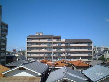 敷地の南側には一戸建てが建ち並んでいます