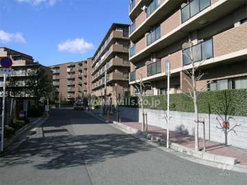 周辺はマンションが多く建ち並んでいます