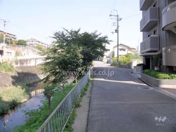 すぐ横を流れる千里川