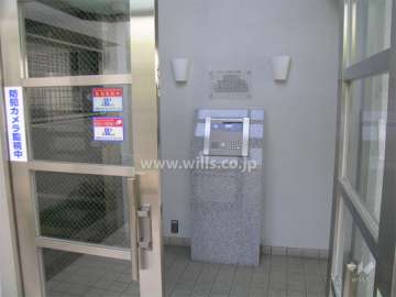 オートロック付きのエントランス