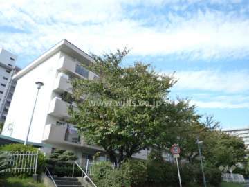公社千里山田A団地A-8棟の外観（（南東側から）