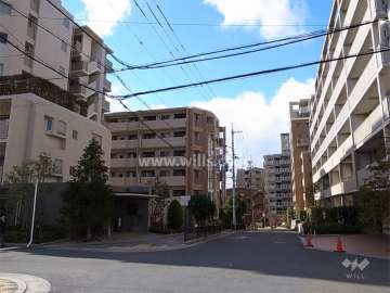 敷地北側の前面道路