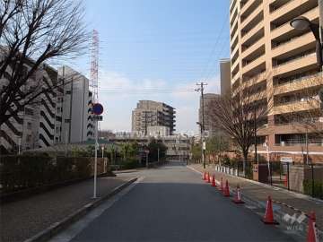 敷地南側の前面道路
