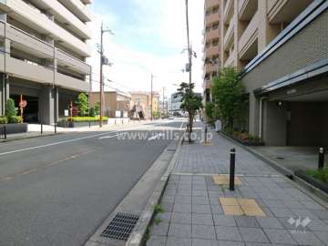 物件の東側前面道路