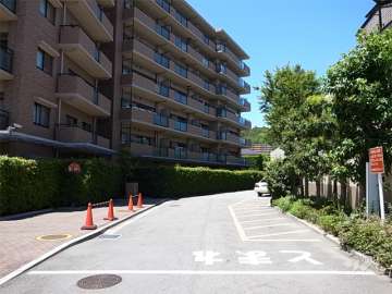駐車場へのアプローチ