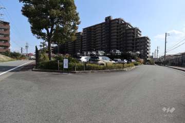 敷地北東側と西側の前面道路（北西側から）