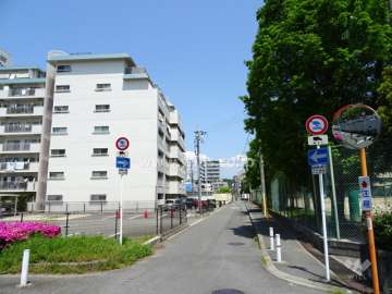 敷地北側の前面道路