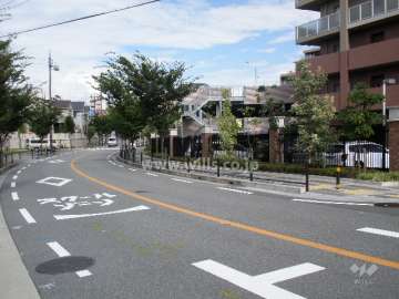 マンションの北側前面道路
