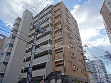 ライオンズシティ江坂の外観（北西側から）