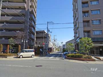 敷地北側の前面道路