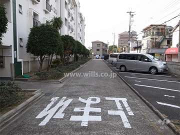 平面の敷地内駐車場