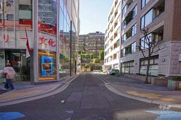 敷地南面側の前面道路