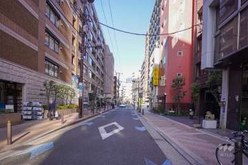 敷地東側の前面道路