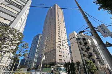 パークハウス芝タワーの外観(北西側から)