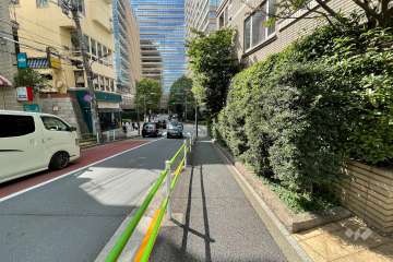 敷地南西側前面道路（南東側から）