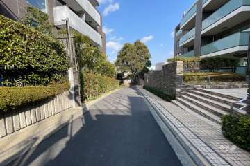 敷地北側の前面道路