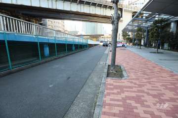 敷地南側の前面道路