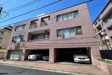 高輪四丁目パークマンションの外観（北東側から)