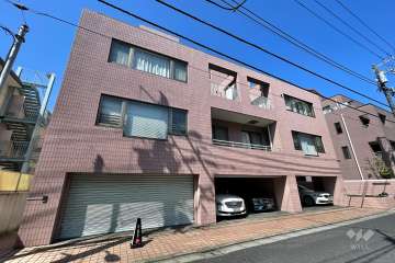 高輪四丁目パークマンションの外観（南東側から)