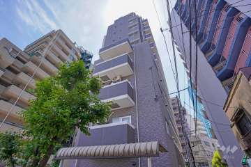 エクセリア白金高輪の外観（北東側から）