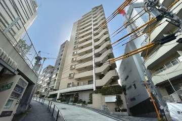 コスモ高輪シティフォルムの外観（北東側から）