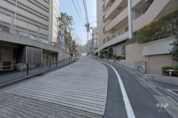敷地東側の前面道路