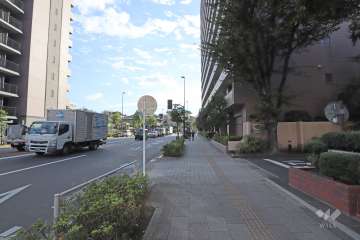 敷地南東側の前面道路