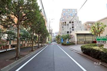 敷地南西側の前面道路