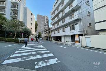 敷地南西側の前面道路