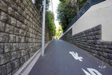 敷地東側の前面道路