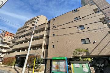 パレステュディオ白金高輪の外観（西側から）