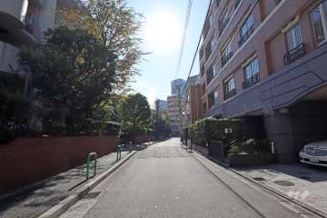 敷地南西側の前面道路