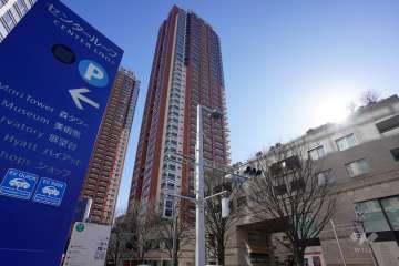 六本木ヒルズレジデンスＢ棟の外観（北西側から）