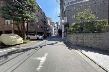 敷地東側の前面道路　
