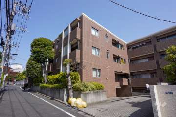 ヴィラテラッセ白金台の外観（南東側から）
